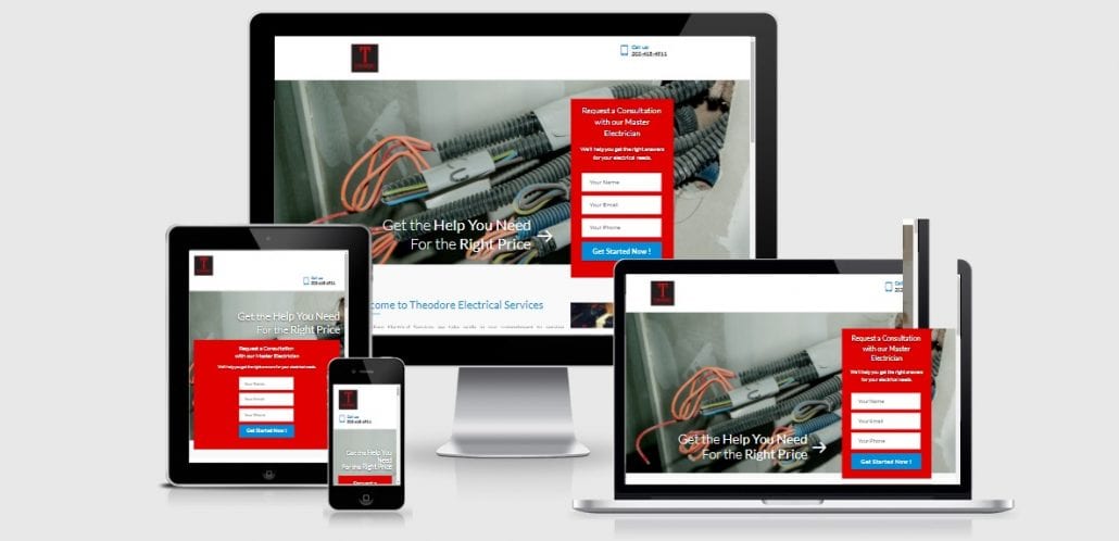 Theodore Electrical Services Website - Electrician Website
