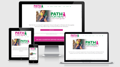 PATH FOR HER - Nonprofit Website